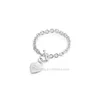 Classic Padlock Heart Toggle Bracelet