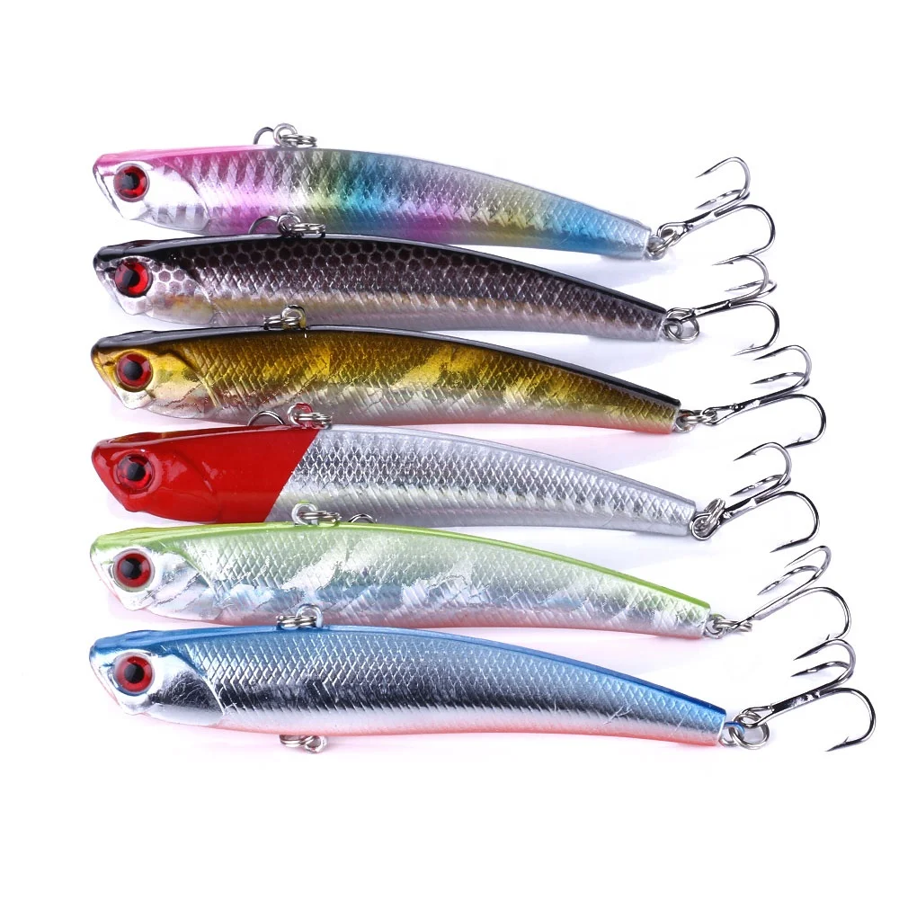 

95mm 26g Fishing lure ABS hard plastic body sinking vib fishing lure, 6 colors choose