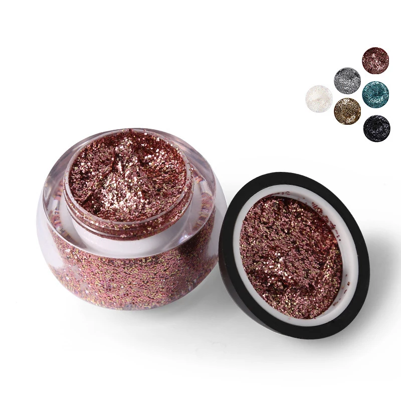 

Private label high quality cosmetics shimmer glitter waterproof pigment eyeshadow cream