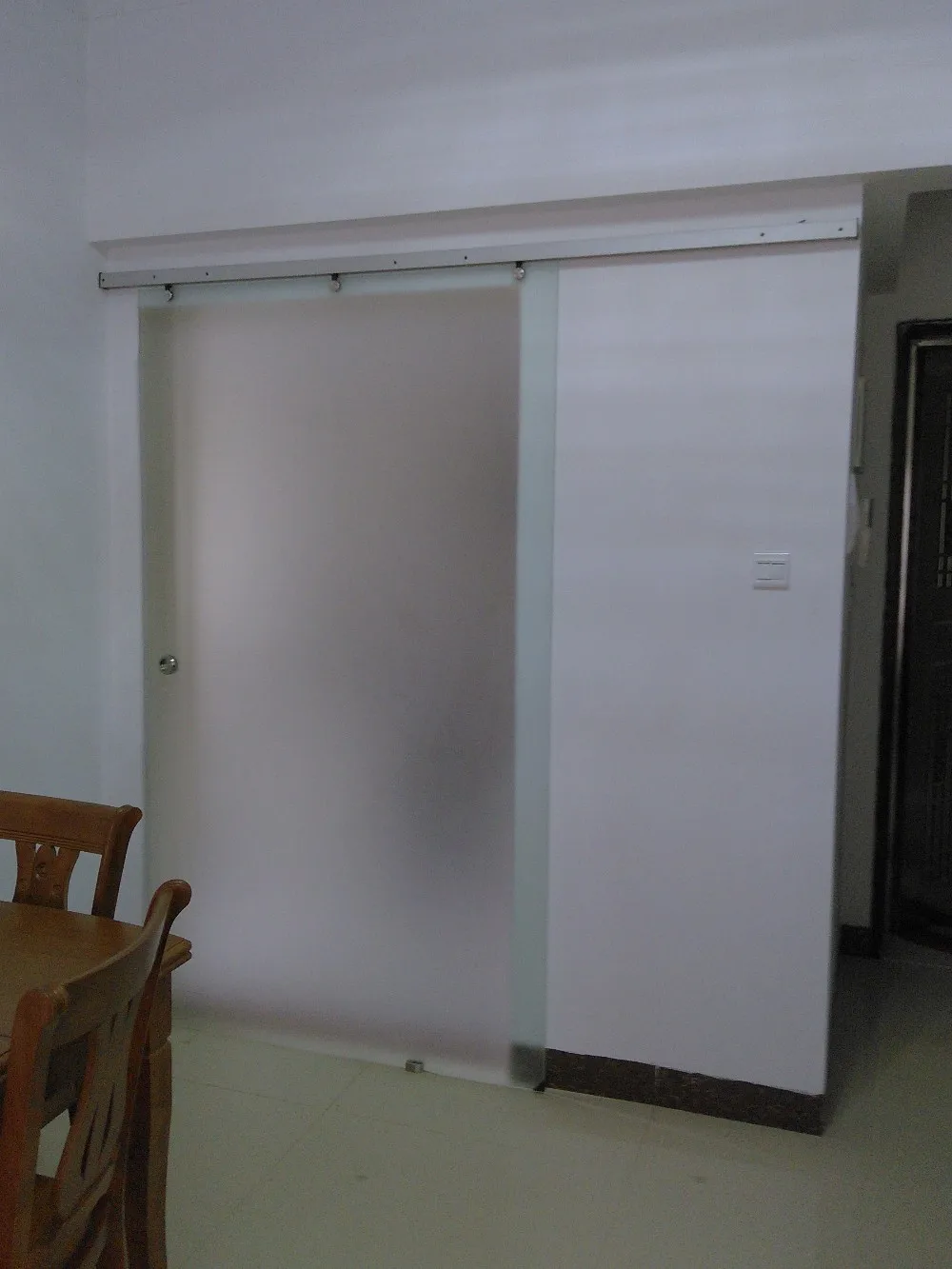 Durable Tempered Glass Sliding Door