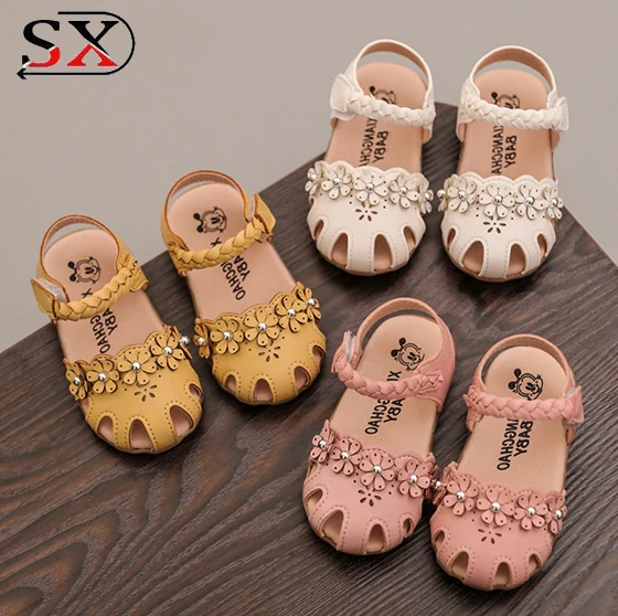 

New Anti-slip Comfortable Baby Girls 2018 Sandals Fancy Kid Sandals, White,pink,yellow