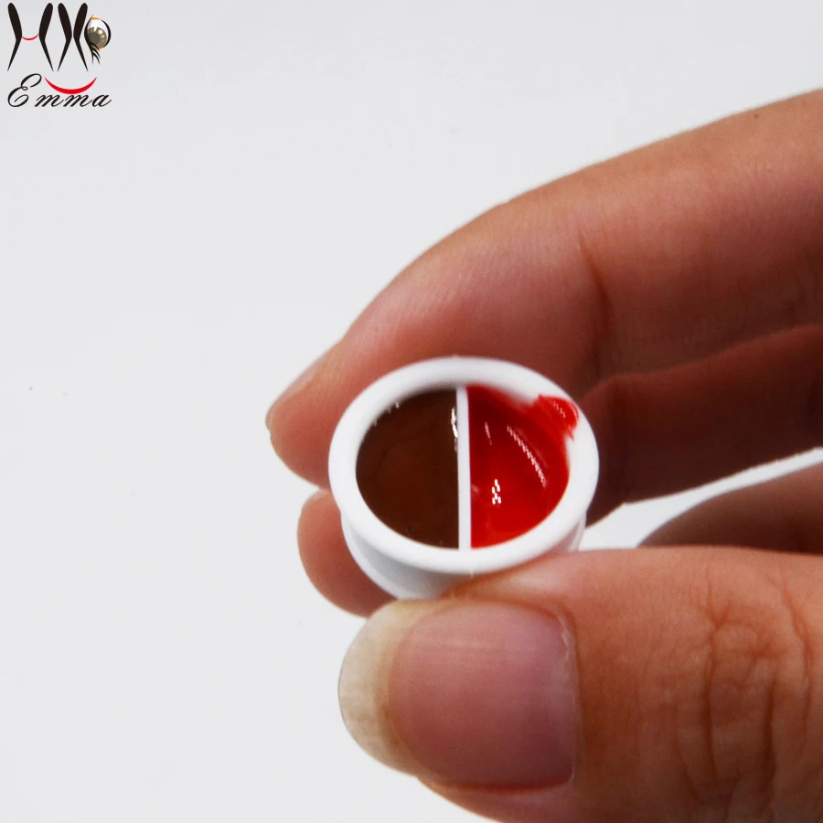 

Microblading Pigment Ink Cups Ring Disposable Makeup Tattoo Ring, White