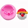 Merry Christmas Santa Claus Shape Christmas Serial Cake Decorating Tools/ Silicon Mold