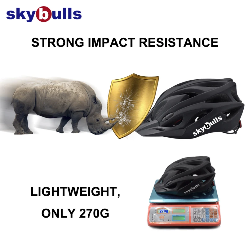 
skybulls 2019 bicycle helmet with sun visor ECE/CE certification mens black helmet 