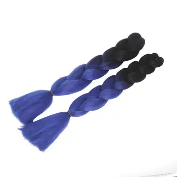 Cheap Wholesale 2 Tone Ombre Jumbo Braids Black Pink White Purple