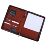 Manufacturer custom produce handmade A4 zip leather expandable file folder padfolio compendium