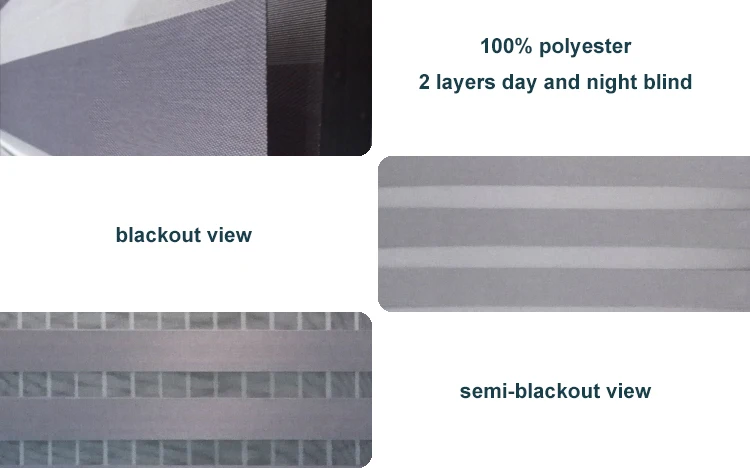 Manufacture shades zebra blinds blackout day and night blinds