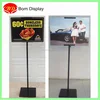 Adjustable double sides iron poster stand for road menu notice