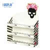 Advertising 3 Tiers PDQ Shop Cardboard Eyelashes Counter Display With Custom Head Card