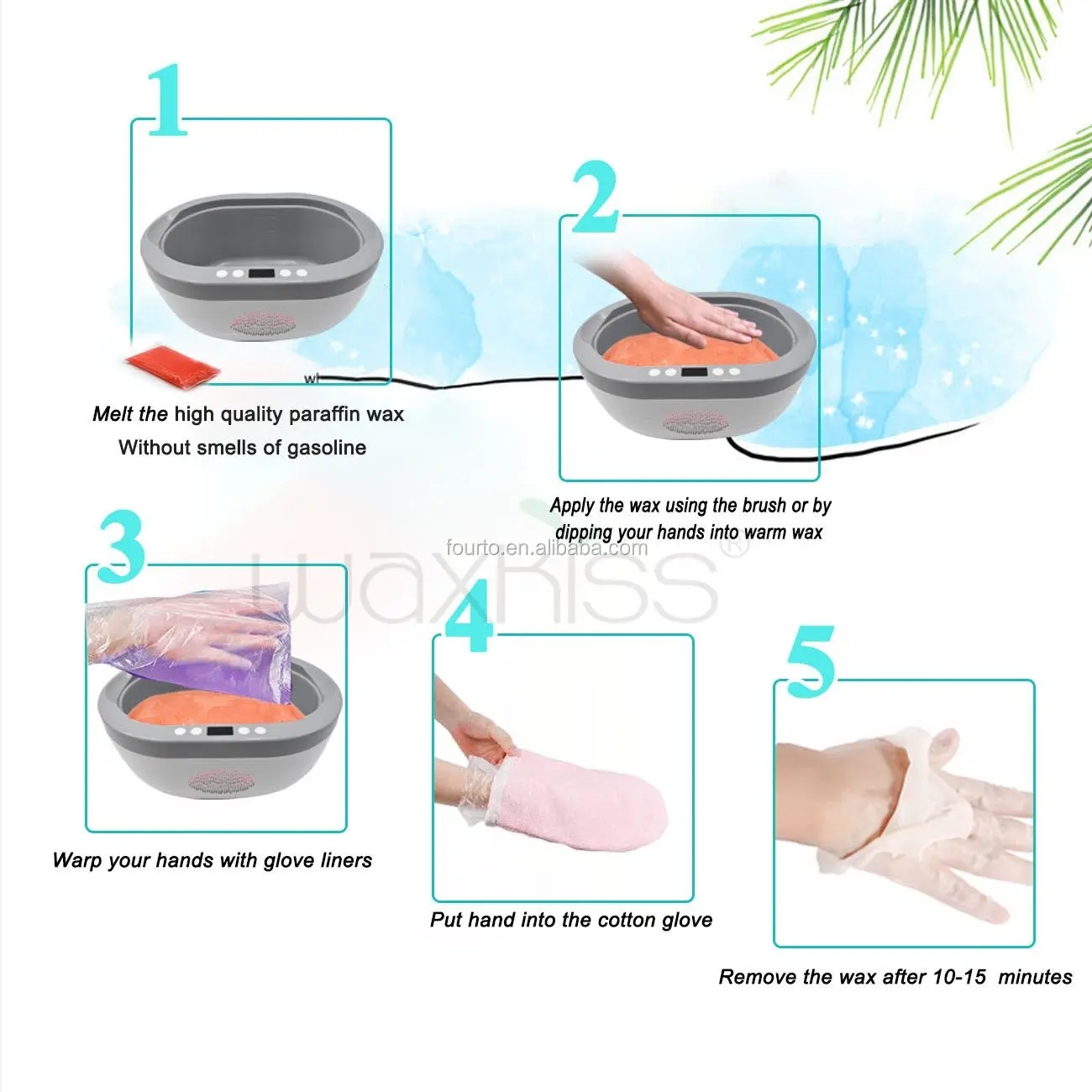 1lb Color For Fully Refined Beauty Paraffin Wax For Paraffin Wax Hand