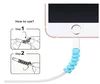 High quality Micro USB Cord Phone Saver Twist Cover Wire Charging Cables with Protectors for computer android device