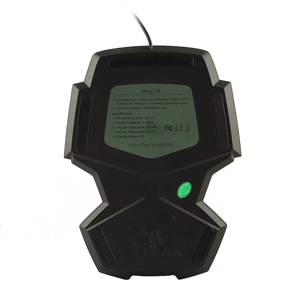 Delux T9 Professional Gaming Keyboard Led Backlight Double Space Cf Cs