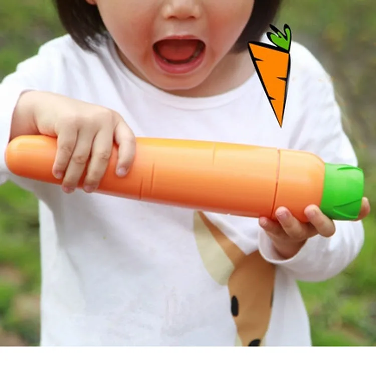 19"*6k For Promotion Carrot Umbrella 3 Fold Umbrella Small Umbrella For