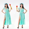 Halloween Costumes Annual Performance of Egyptian Greek Mythology Freedom Goddess cospaly Costume PGWC6535