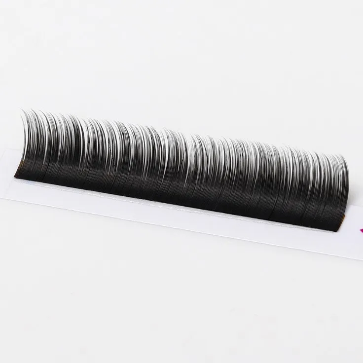 

Hot Sale Super Soft Ellipse 15mm Lashex Premium Eye Lash Extensions Ellipse Flat Lash, Natural black