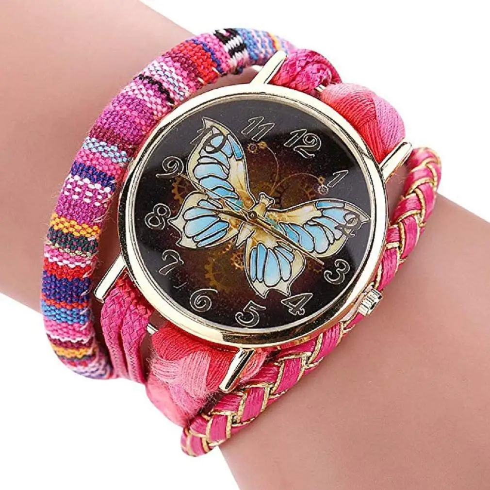 Womens Watches,Windoson Unique Analog Fashion Lady Watches Female Watches Casual Wrist Watches Women Comfortable PU Leather Watch (Hot Pink)