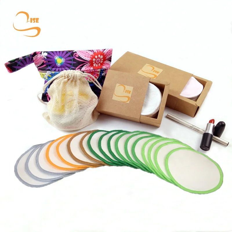 Hot Sale 3.15"  Eco Friendly Soft Makeup Remover Pads Girls Reusable Bamboo Makeup Remover Pads