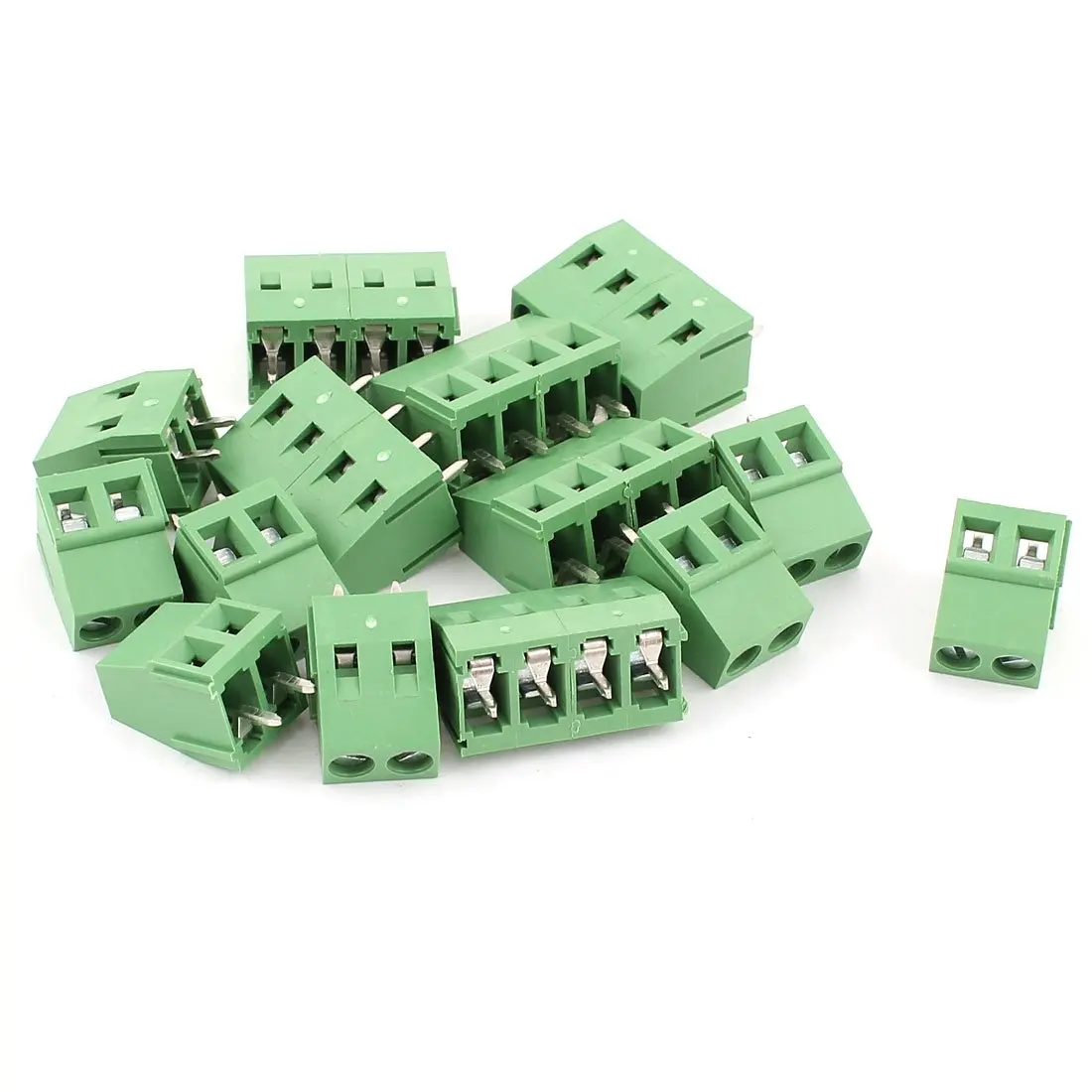 uxcell AC 300V 10A 2 Pins PCB Terminal Block Connector 5.0mm Pitch 10 Pcs