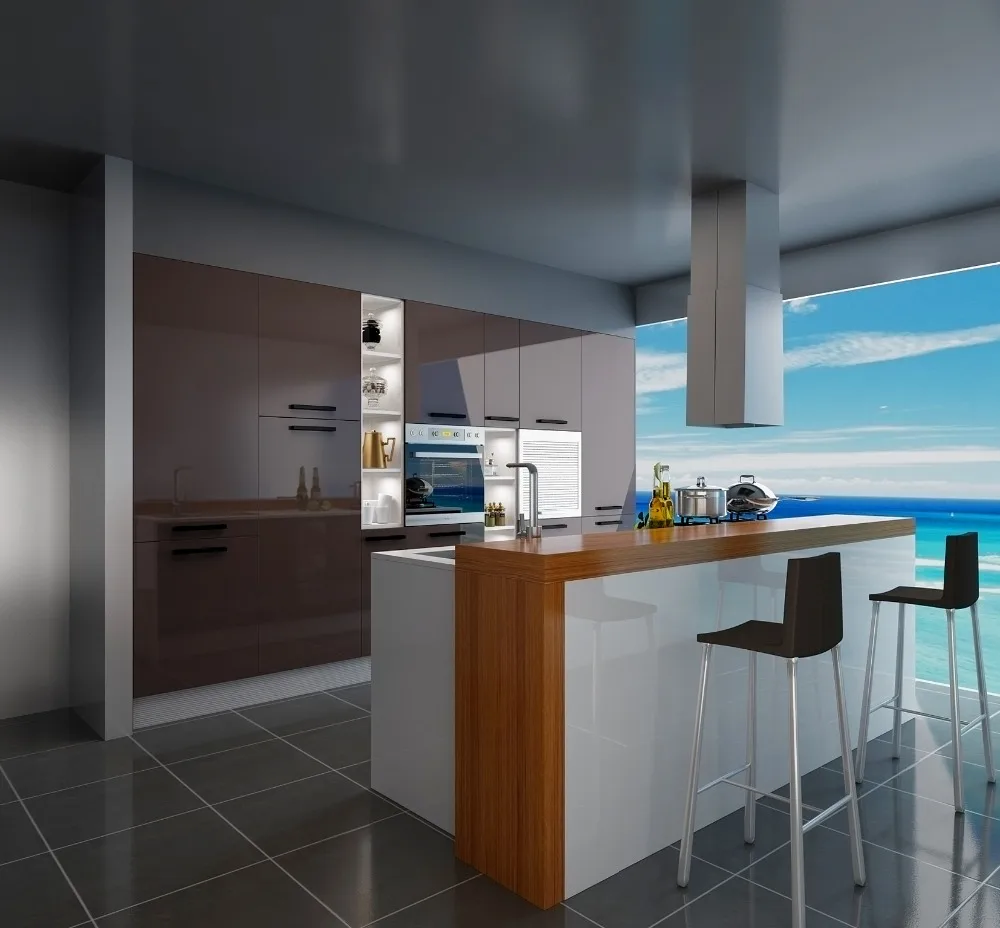 
China Factory Customized Modern Design Kitchen Island Base Cabinets 