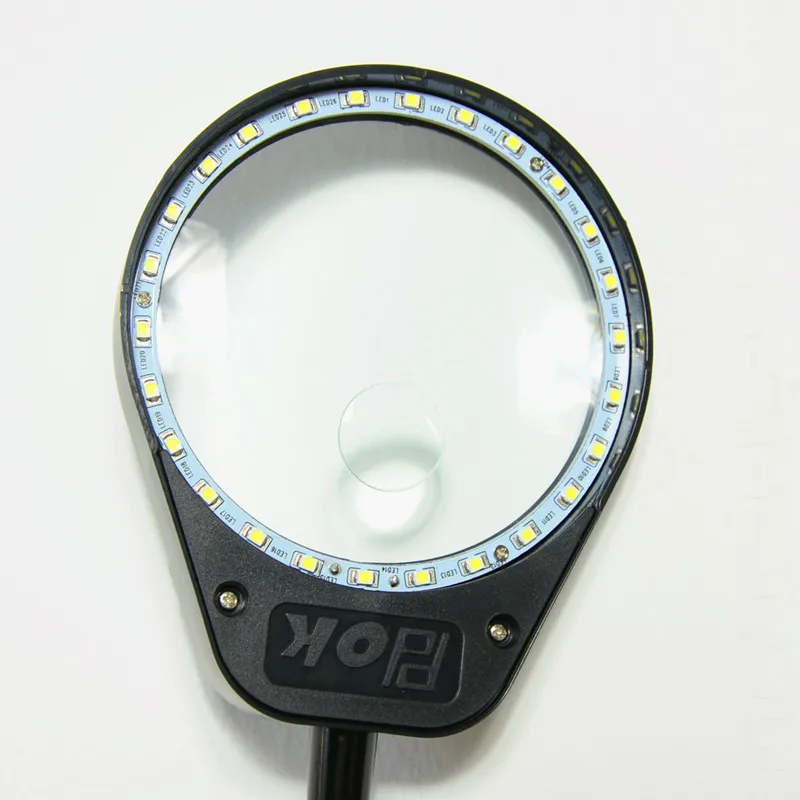 Desktop Magnifier 3x/10x Magnifying Glass Dimmable Led Light Magnifier