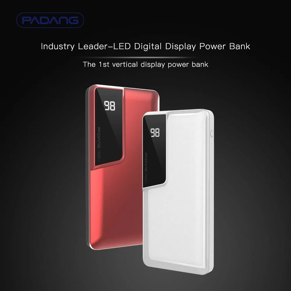High Capacity Mini Size Led Display Polymer Battery 10000 Mah Portable Power Bank - ANKUX.COM