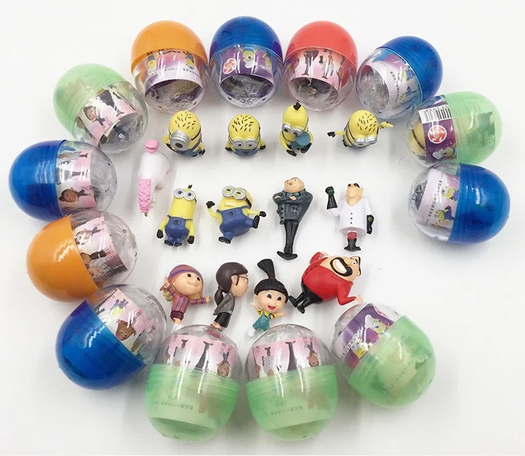
Custom Plastic Cute Mini Animated Character Gashapon Capsule Toys 