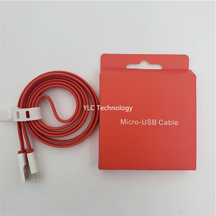 

Wholesale Dash Fast micro cable Charging Date Cable for One plus 5 5T, Red