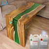 Transparency crystal epoxy resin wood river table surfacing coating resin with good quality
