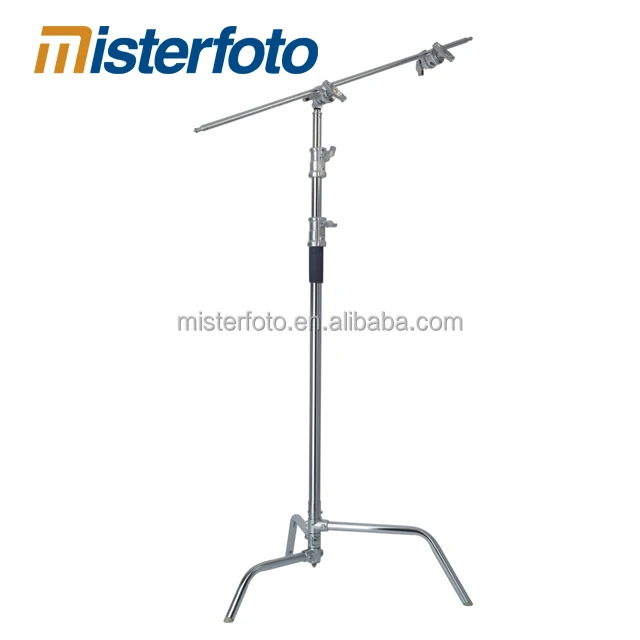 

Photography Photo Studio light stand C stand Camera Tripod Light Flash Lamps, Silver;black