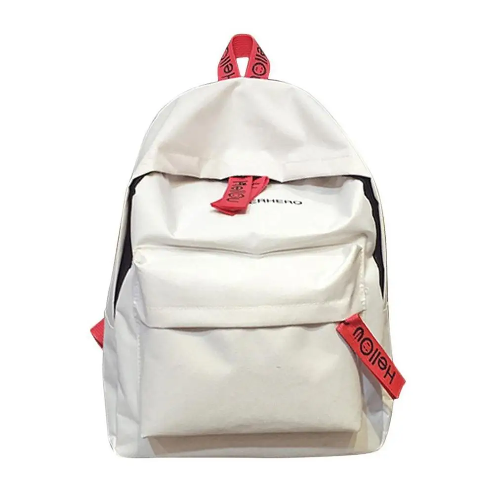 

Large Capacity Backpack Shoulder Bag Fashion Double Zipper Students School Bag