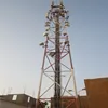 3-leg radio microwave bts steel lattice wifi telecom long range antenna mast communication 4g cell phone tower