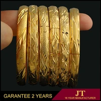 

China Wholesale Custom 18K Gold Bangle Saudi Arabia Jewelry