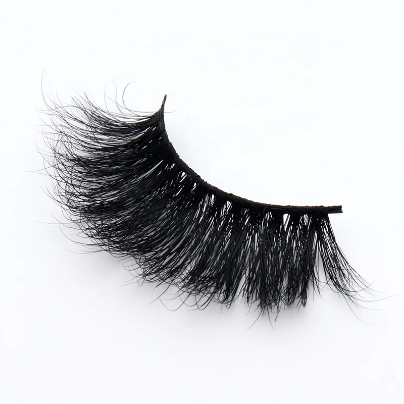 

VMAE Siberian Soft Private Label Thick Crisscross 36 Styles Selectable Full Strip 25MM 5D Long Fluffy Mink Eyelashes, Natural black
