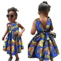 

tribal ethnic fit flora print fashion clothing cotton wax baby kids princess girl ball gown swing African Dashiki dresses