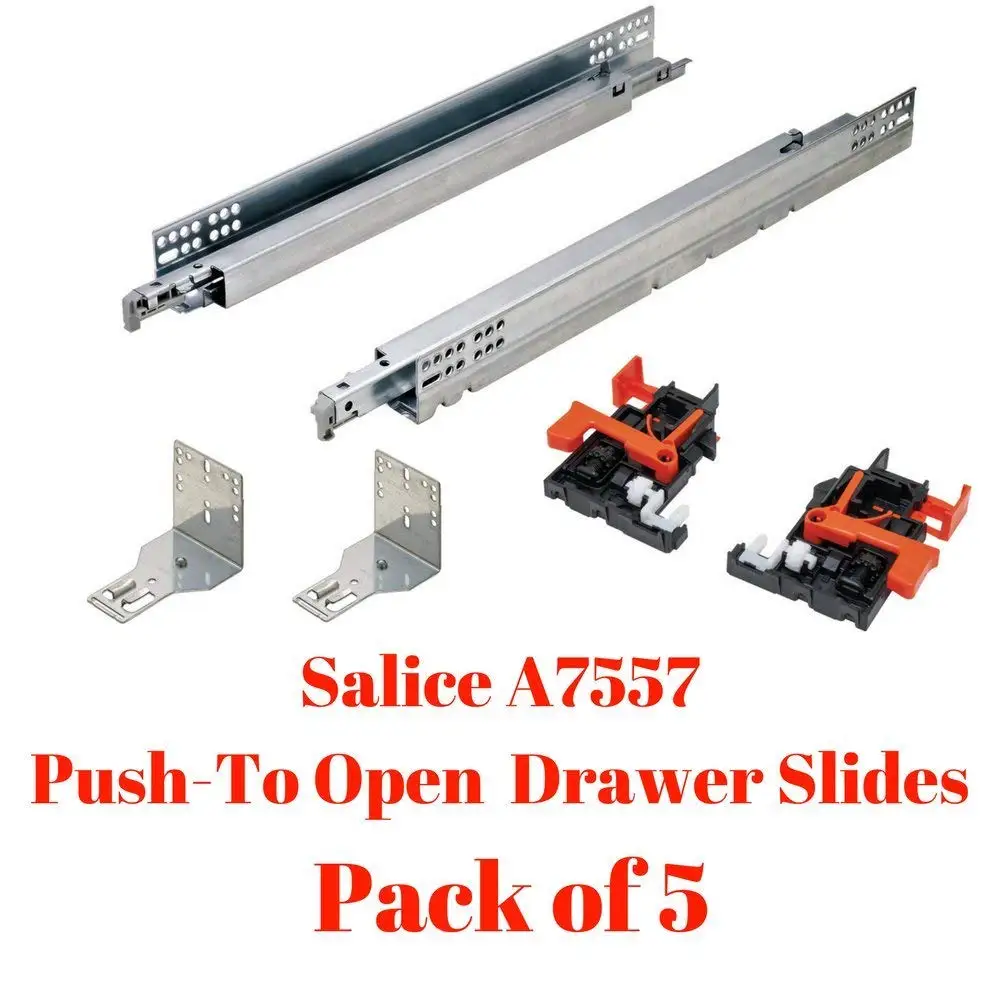 Buy Salice A7557 Futura PushTo Open Drawer Slides, Full Extension, for