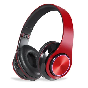 Wireless Stereo Headphones LED Lights Enhanced Bass