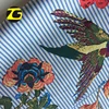 Unique design smooth polyester animal flower bubble crepe satin print fabric for women blouse