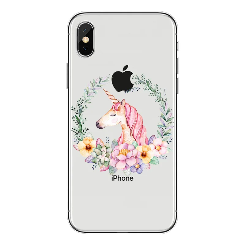 

Lovely Printing Ultra Slim Gel TPU Unicorn Custom Case For iPhone X XS MAX XR