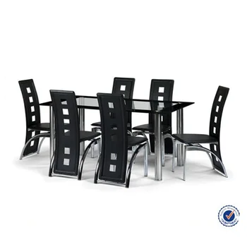Cheap Glass Metal Commercial Kitchen Tables And Chair Set Buy
