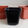 hebei huiya High quality mini black square Factory Direct Wholesale plastic nursery pot plastic flower pot