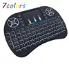 2.4GHz Mini Wireless Keyboard with Touchpad Mouse LED Backlit Rechargeable Li-ion Battery i8 Colors wireless keyboard