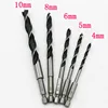 5pcs 1/4" Hex Shank Twist Drill Bits set 4-10mm Screw driver Bits