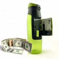 

New Product BPA Free Plastic Key Wallet Water Bottle with Storage Holder Compartment