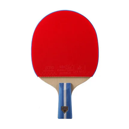 

Trail order low MOQ Double fish K9 Table tennis racket Ayous Limba wood pingpong racket, Red+black