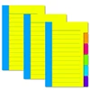 Myway Bookmark Stickers Index Tabs 3 Pack Sticky Notes Assorted Neon Colors Divider Sticky Notes
