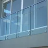 side mount glass railing topless design for balcony