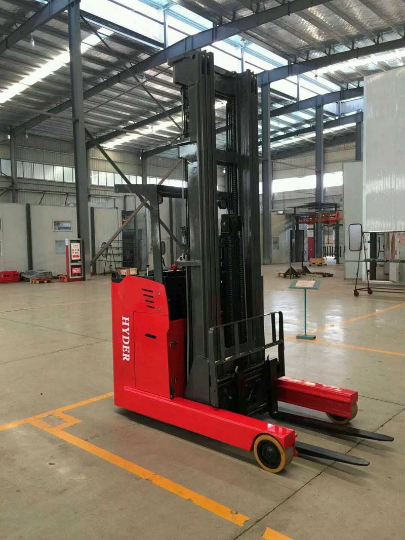 2.5ton Electric Forklift Reach Truck For Narrow Working Aisle Warehouse ...