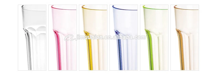 Unbreakable Polycarbonate glass plastic polycarbonate highball Aqua glass  drinking glass