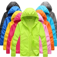 

RTS Foldable Quick Dry Outdoor Camping Jackets Summer Windbreaker Waterproof Windproof Sun-protection Thin Hiking Hoodie Jacket