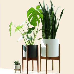 Image of Beautiful Plant Stand Outdoor Three Tier Iron Flower Pot Stand Plant Holders For Patio Garden